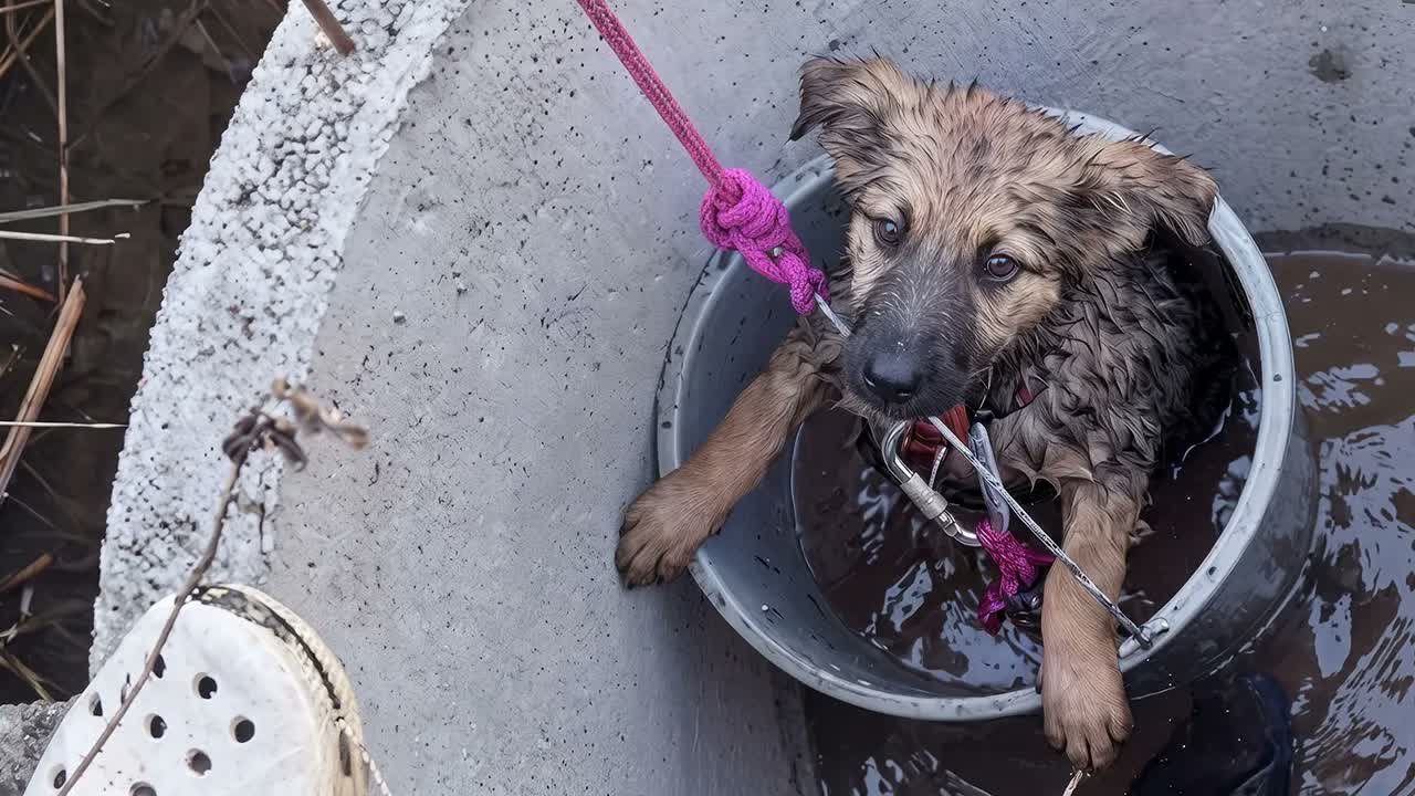 People Heard Crying From a Well… It Was a Puppy