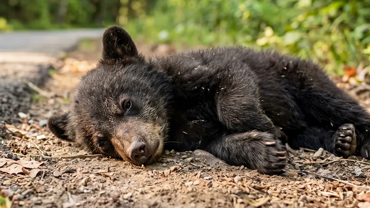 Saving a Little Black Bear Found Abandoned on the Roadside